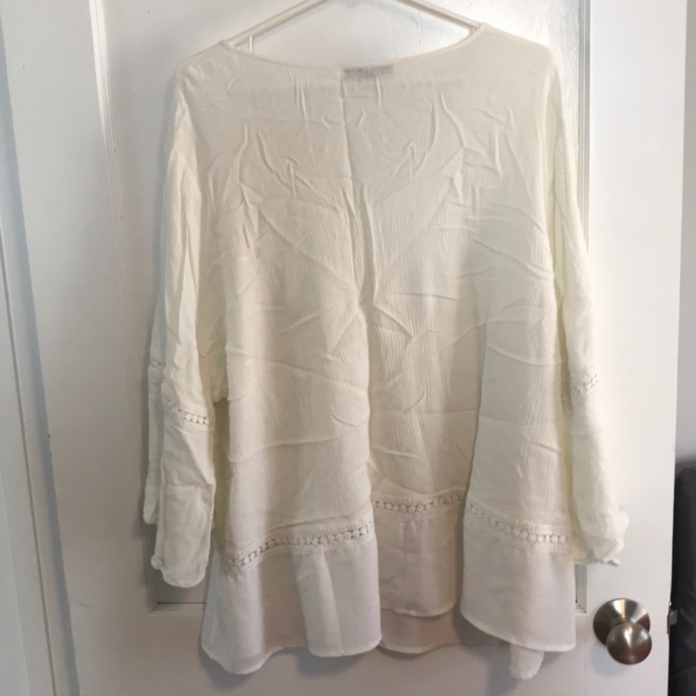 Lane Bryant cream top - Picture 6 of 6